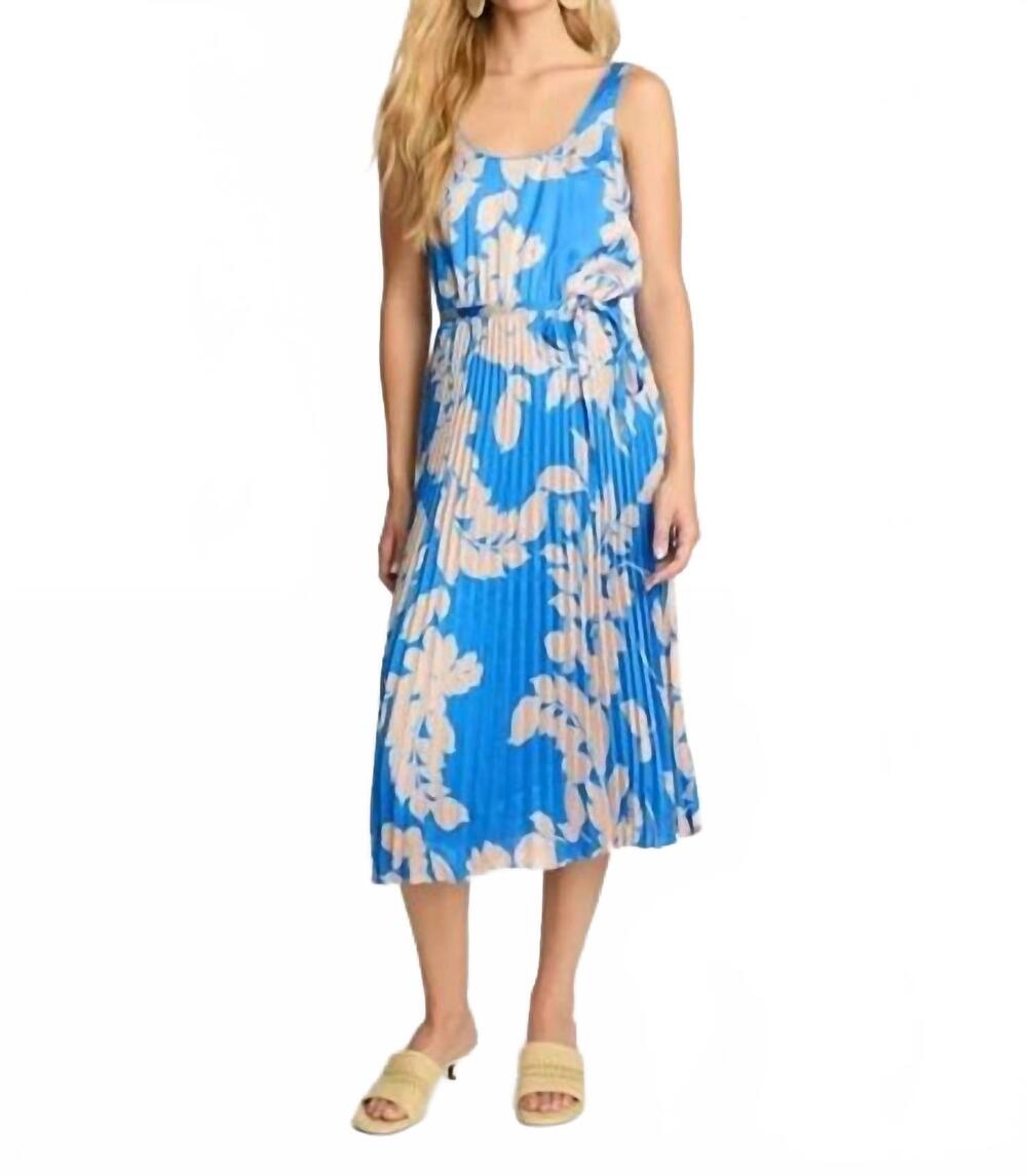 NEW CABALLERO daphne midi dress in sapphire shadow